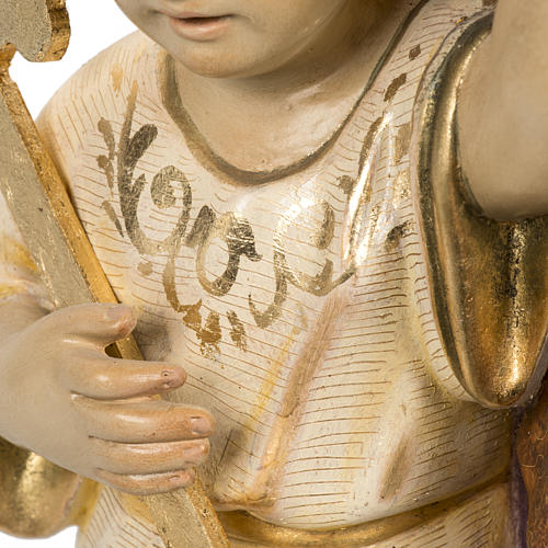 San José con el niño 60 cm pasta de madera acabado 12