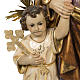 San Giuseppe con bimbo 60 cm pasta di legno finitura extra s3