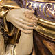 San Giuseppe con bimbo 60 cm pasta di legno finitura extra s5