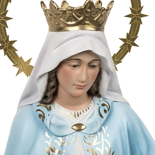 Miraculous Madonna statue 60cm in wood paste, elegant decoration 2