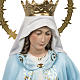 Statua Madonna Miracolosa 60 cm pasta di legno dec. elegante s2