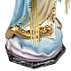 Statua Madonna Miracolosa 60 cm pasta di legno dec. elegante s7