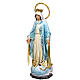 Statua Madonna Miracolosa 60 cm pasta di legno dec. elegante s10