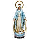Miraculous Madonna statue 60cm in wood paste, elegant decoration s1