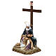 Pietà statue 50cm in wood paste, elegant decoration s6