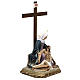 Pietà statue 50cm in wood paste, elegant decoration s7