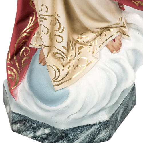 Sacred Heart of Jesus statue 80cm in wood paste, elegant decorat 3
