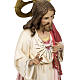 Sacred Heart of Jesus statue 80cm in wood paste, elegant decorat s4