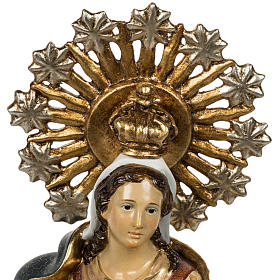 Estatua Inmaculada Concepción 50cm pasta de madera acaba
