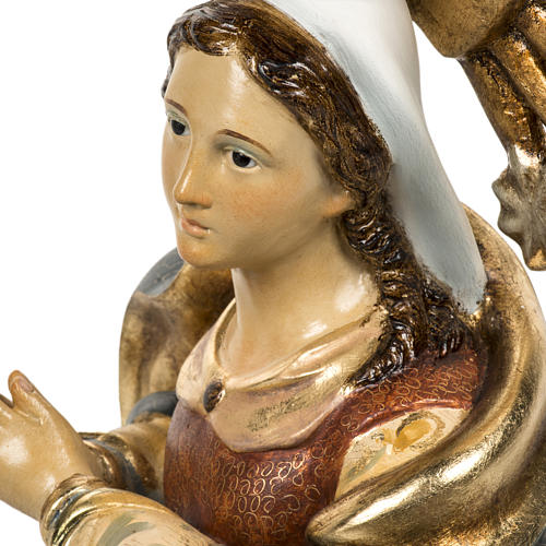Estatua Inmaculada Concepción 50cm pasta de madera acaba 9