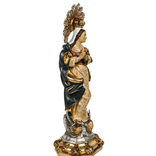Estatua Inmaculada Concepción 50cm pasta de madera acaba 14