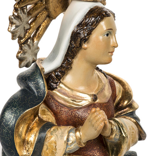 Estatua Inmaculada Concepción 50cm pasta de madera acaba 15