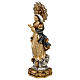 Estatua Inmaculada Concepción 50cm pasta de madera acaba s8