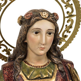 Saint Margaret statue 60cm in wood paste, extra finish