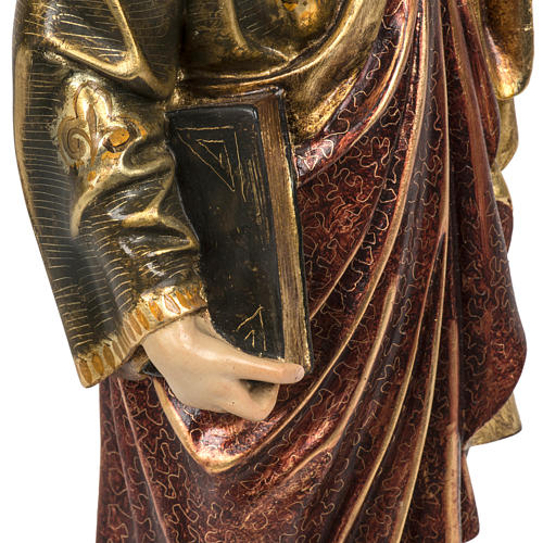 Saint Peter statue 60cm in wood paste, extra finish 3