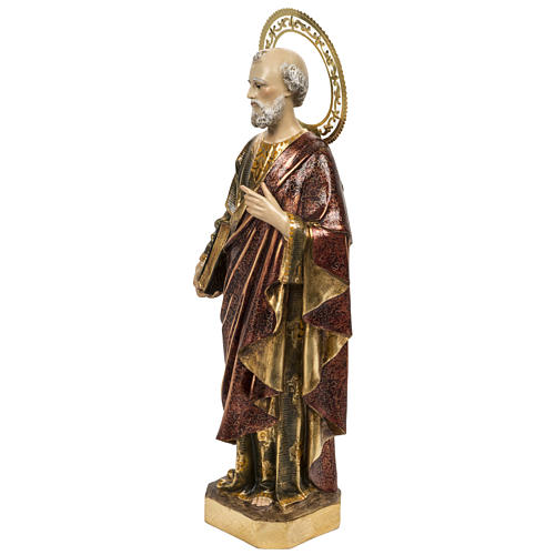 Saint Peter statue 60cm in wood paste, extra finish 6