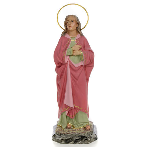 Saint John the Evangelist Statue in wood paste, 20 cm 1