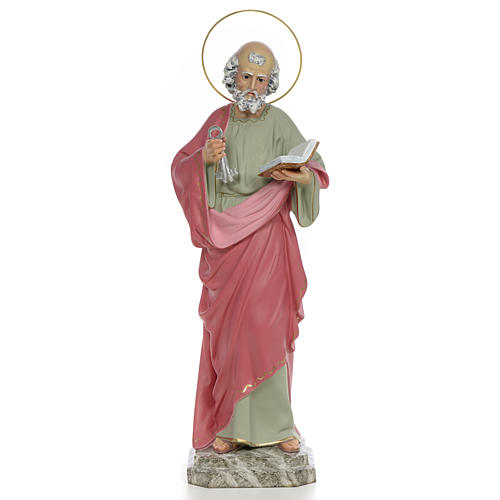Saint Peter Statue in wood paste, 50 cm 1