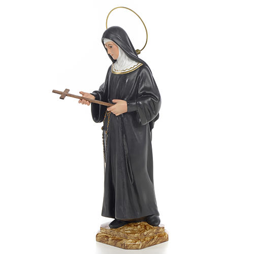 Statue Sainte Rita 30 cm pâte à bois 2