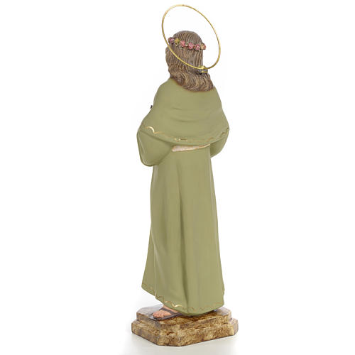 Saint Rosalia Statue in wood paste, 40 cm 3