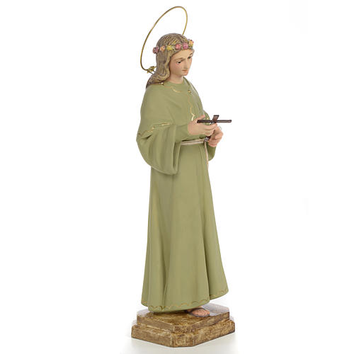 Statue Sainte Rosalie 40 cm pâte à bois 4