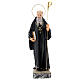 Heiliger Benedikt von Nursia 30 cm aus Holzmasse s1
