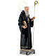 12" Saint Benedict statue, wood pulp with glass eyes s4
