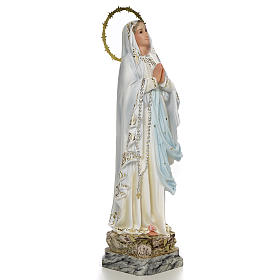 Virgen de Lourdes 40 cm pasta de madera elegante