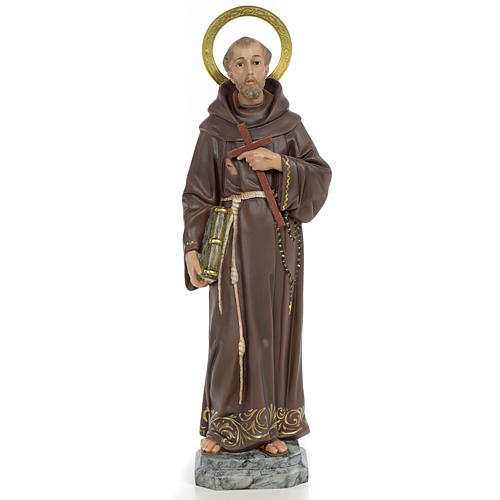 Franz von Assisi aus Holzmasse 40cm, fein Finish 1