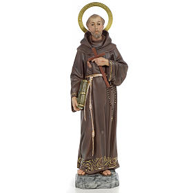 San Francesco D'Assisi 40 cm pasta di legno dec. elegante