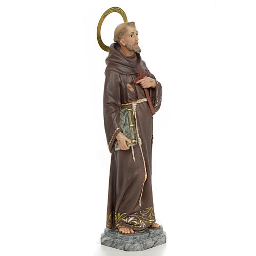 Francis of Assisi wooden paste 40cm, fine finish 4