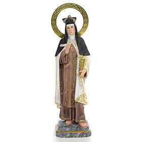 Santa Teresa di Gesù 30 cm pasta di legno dec. elegante