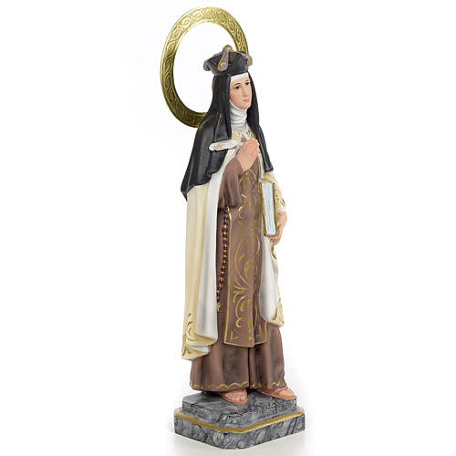Santa Teresa di Gesù 30 cm pasta di legno dec. elegante 2