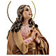 Mary Magdalene wooden paste 40cm, elegant finish s4