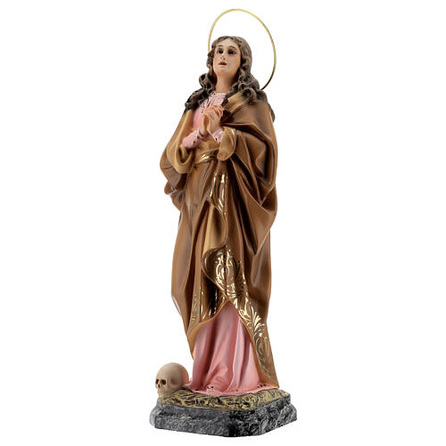 Santa Maria Maddalena 40 cm pasta di legno dec. elegante 3