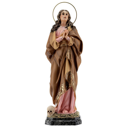 Santa Maria Madalena 40 cm pasta de madeira acab. elegante 1