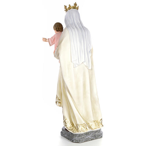 Virgen del Carmen pasta de madera 140 cm decoración elegante 3