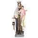 Virgen del Carmen pasta de madera 140 cm decoración elegante s1