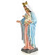 Madonna del Rosario 60 cm pasta di legno dec. elegante s2
