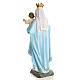 Madonna del Rosario 60 cm pasta di legno dec. elegante s3