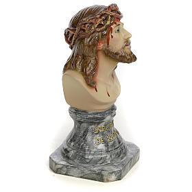 Christ of Limpias bust 30cm wood paste, elegant decoration