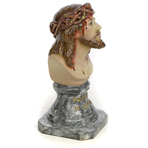Christ of Limpias bust 30cm wood paste, elegant decoration 2