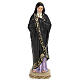 Virgen de la Soledad 50 cm pasta de madera elegante s1
