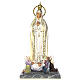 Our Lady of Fatima with seers 120cm wood paste, elegant decorati s1