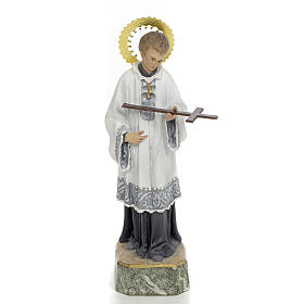 Statuen aus bemalten Holz: Aloisius von Gonzaga 20cm, fein Finish
