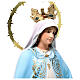 Madonna Miracolosa 40 cm pasta di legno dec. elegante s2