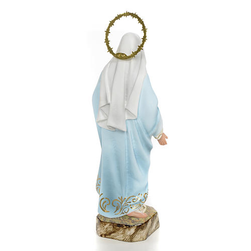 Sacro Cuore di Maria 20 cm pasta di legno dec. elegante 3
