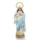 Sacro Cuore di Maria 20 cm pasta di legno dec. elegante s1