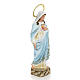 Sacro Cuore di Maria 20 cm pasta di legno dec. elegante s2