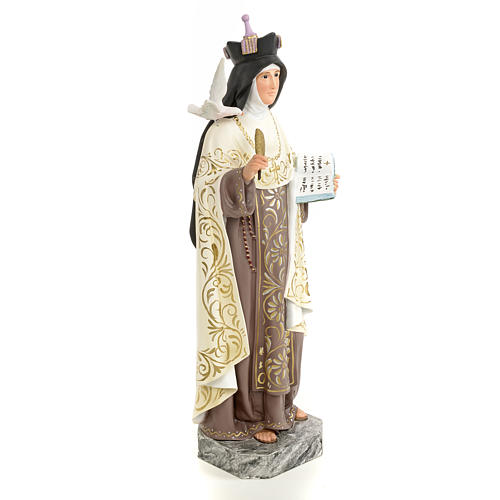 Ste Thérèse de Avila 20cm pâte à bois 4